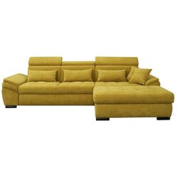 Canapea de colt extensibila Mobhaus Natik New Right (Mustard)
