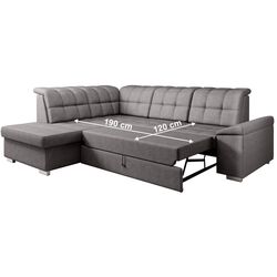 Диван угловой раскладной Mobhaus Oreo Roh Left (Gray-Brown) Thumb