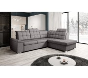 Canapea de colt extensibila Mobhaus Oreo Roh Right (Gray-Brown)