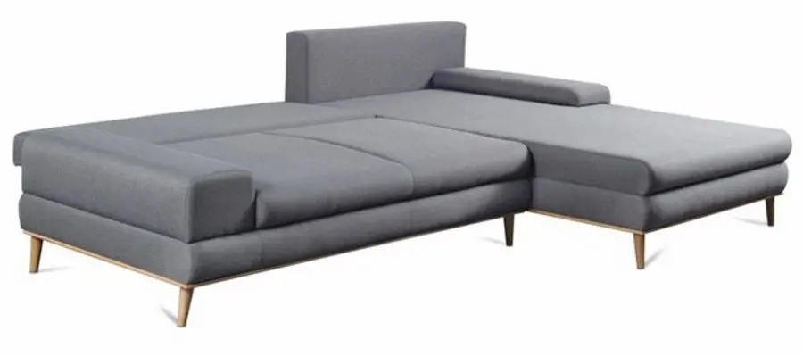 Sectiune canapea extensibila Mobhaus Panos Right (Gray/Mustard) - 2