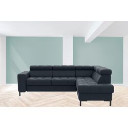 Canapea de colt extensibila Mobhaus Pasat Roh Right (Dark Gray)