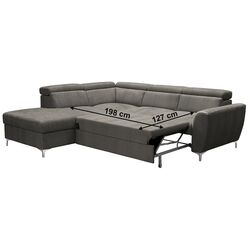 Canapea de colt extensibila Mobhaus Penny Roh Left (Brown) Thumb
