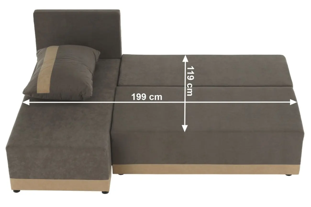 Диван угловой раскладной Mobhaus Romand (Gray/Beige) - 4