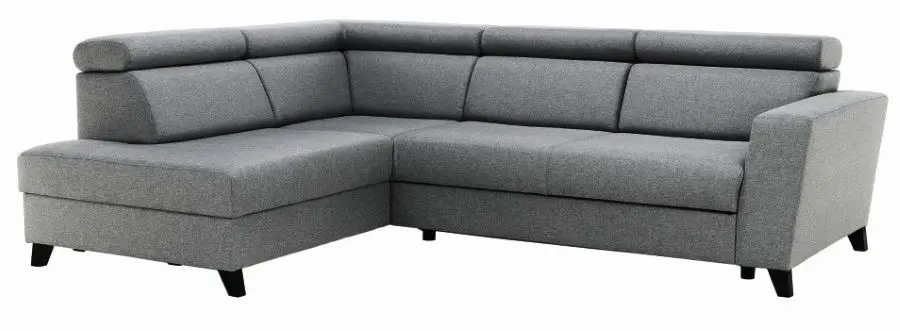Canapea de colt extensibila Mobhaus Sadah Left (Gray)