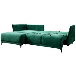 Диван угловой раскладной Mobhaus Salvo Roh Left (Emerald) Thumb
