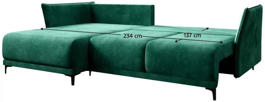 Диван угловой раскладной Mobhaus Salvo Roh Left (Emerald) - 3