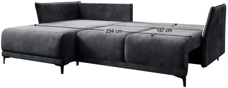 Диван угловой раскладной Mobhaus Salvo Roh Left (Gray) - 3