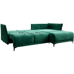 Диван угловой раскладной Mobhaus Salvo Roh Right (Emerald) Thumb