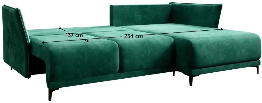 Диван угловой раскладной Mobhaus Salvo Roh Right (Emerald) - 3