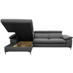 Canapea de colt extensibila Mobhaus Sanil Roh Left (Gray) Thumb