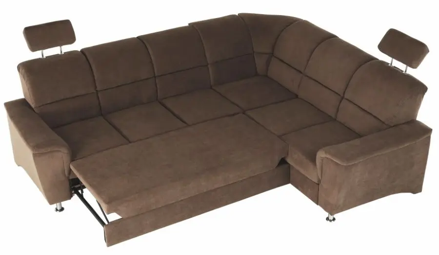 Canapea de colt extensibila Mobhaus Santiago Left (Brown)