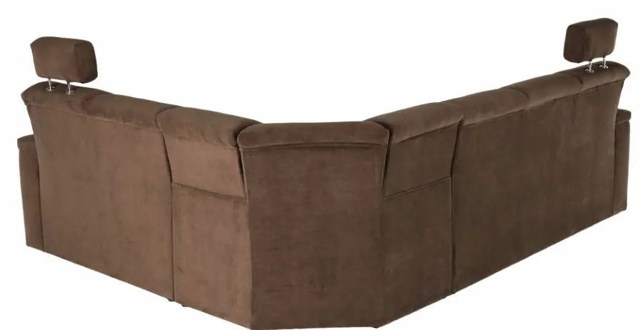Canapea de colt extensibila Mobhaus Santiago Left (Brown)