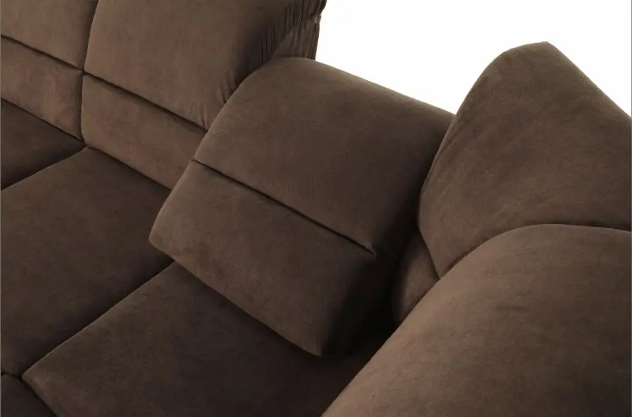 Canapea de colt extensibila Mobhaus Santiago Left (Brown)