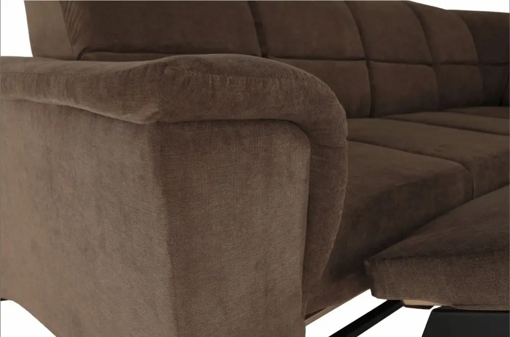 Canapea de colt extensibila Mobhaus Santiago Left (Brown)