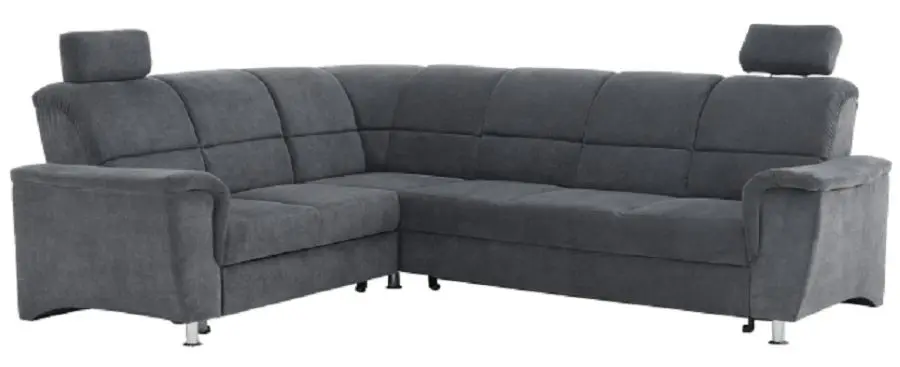 Canapea de colt extensibila Mobhaus Santiago Left (Gray)