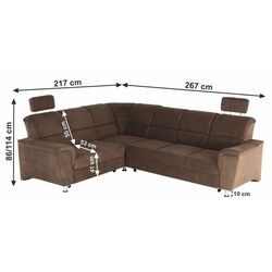 Диван угловой раскладной Mobhaus Santiago Right (Brown) Thumb