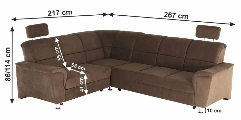 Диван угловой раскладной Mobhaus Santiago Right (Brown)