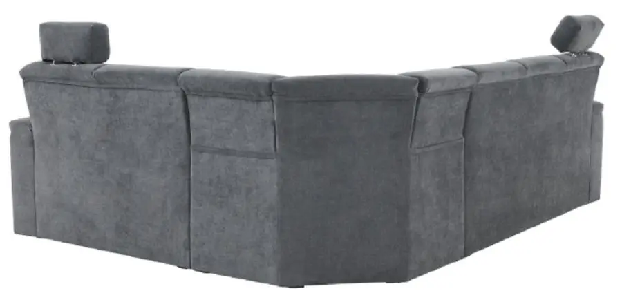 Canapea de colt extensibila Mobhaus Santiago Right (Gray)