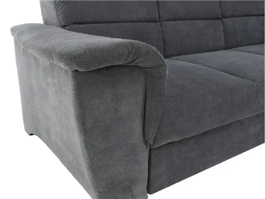 Canapea de colt extensibila Mobhaus Santiago Right (Gray)