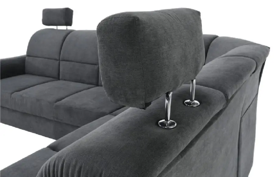 Canapea de colt extensibila Mobhaus Santiago Right (Gray)