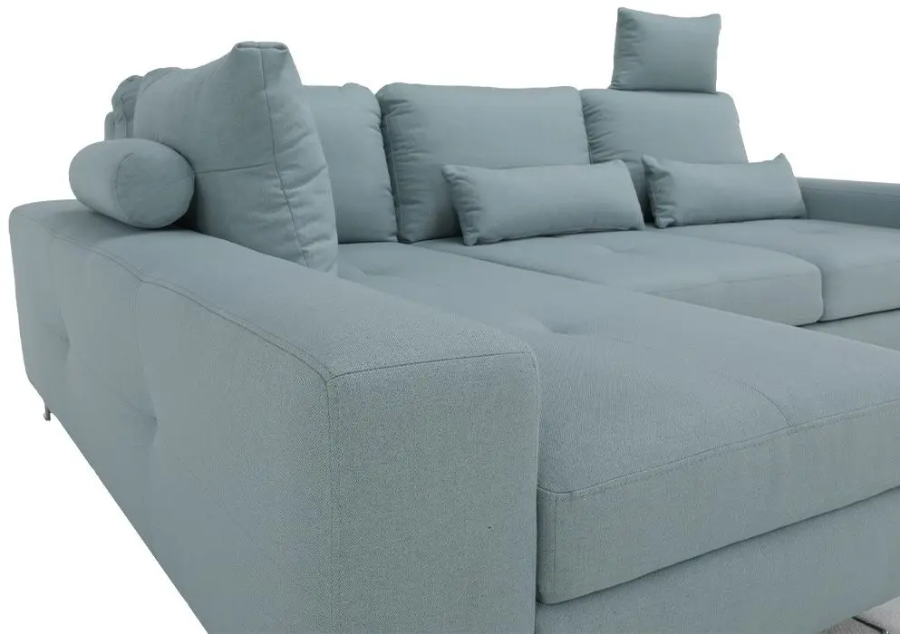 Canapea de colt extensibila Mobhaus Sati Left (Mint) - 4