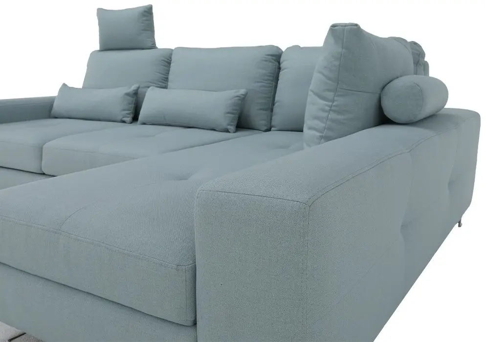 Canapea de colt extensibila Mobhaus Sati Right (Mint) - 5