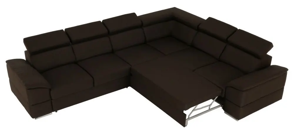 Canapea de colt extensibila Mobhaus Segoria Lux (Chocolate) - 12