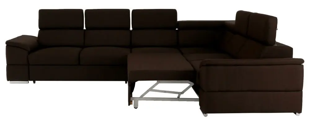 Canapea de colt extensibila Mobhaus Segoria Lux (Chocolate) - 11