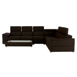 Canapea de colt extensibila Mobhaus Segoria Lux (Chocolate) Thumb