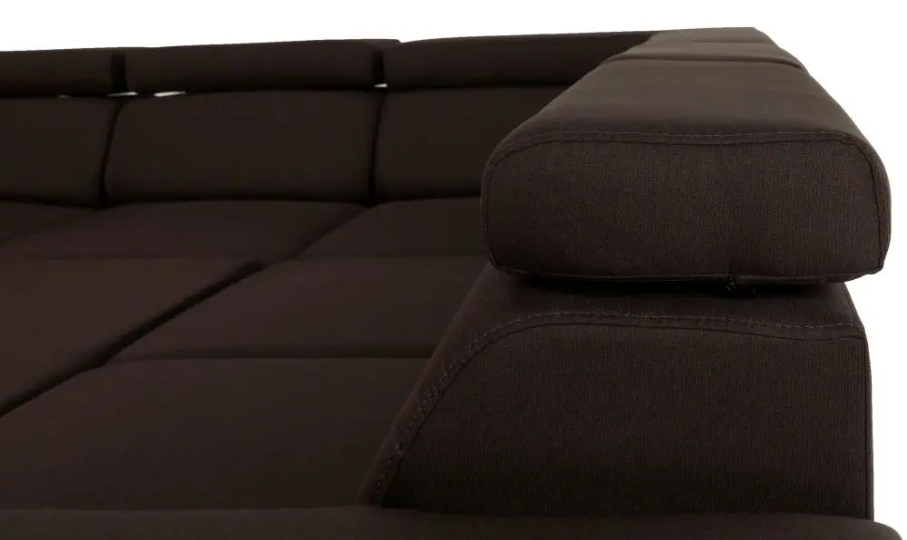 Canapea de colt extensibila Mobhaus Segoria Lux (Chocolate) - 5