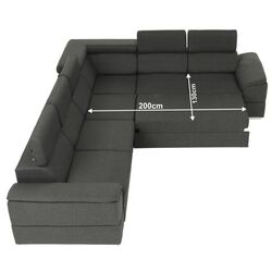 Диван угловой раскладной Mobhaus Segoria Lux (Gray) Thumb