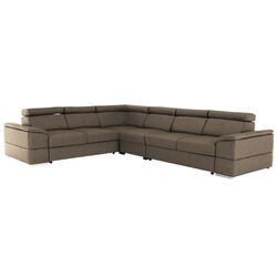 Canapea de colt extensibila Mobhaus Segoria Lux (Gray-Brown)