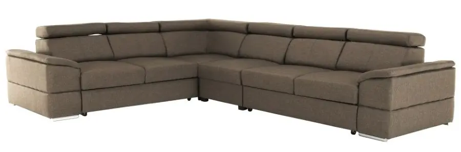 Диван угловой раскладной Mobhaus Segoria Lux (Gray-Brown)