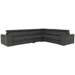 Canapea de colt extensibila Mobhaus Segoria Lux Left (Gray)