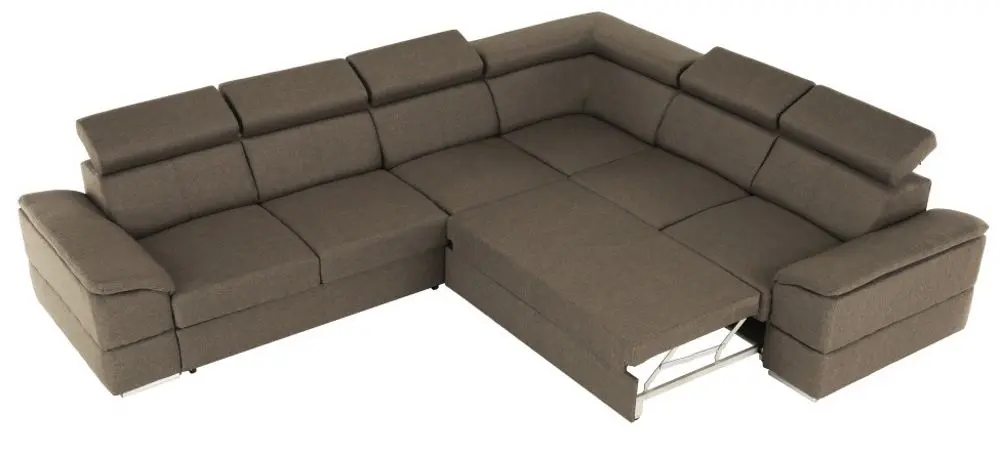 Диван угловой раскладной Mobhaus Segoria Lux Left (Gray-Brown) - 15