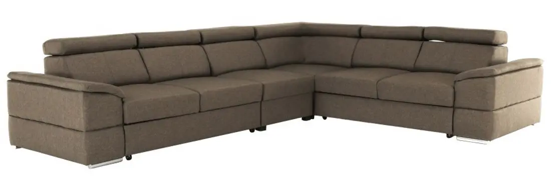 Диван угловой раскладной Mobhaus Segoria Lux Left (Gray-Brown)