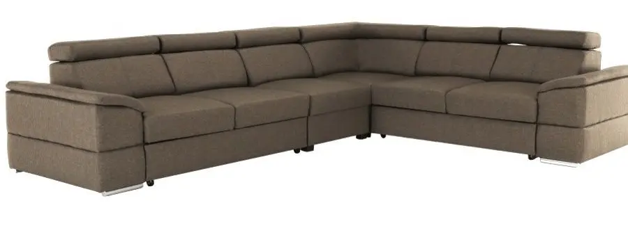 Диван угловой раскладной Mobhaus Segoria Lux Left (Gray-Brown)