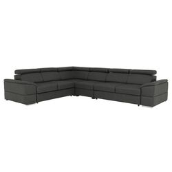 Canapea de colt extensibila Mobhaus Segoria Lux Right (Gray)