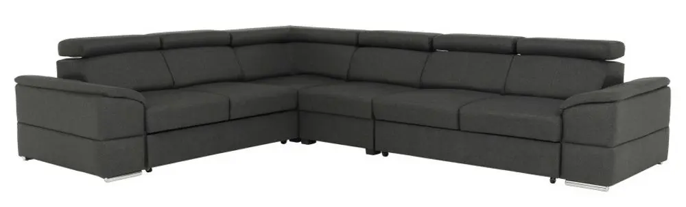 Canapea de colt extensibila Mobhaus Segoria Lux Right (Gray)