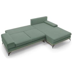 Canapea de colt extensibila Mobhaus Selby Left (Green) Thumb