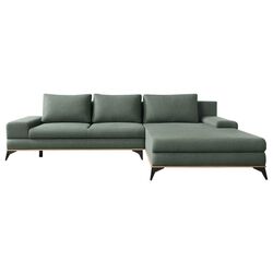Canapea de colt extensibila Mobhaus Selby Right (Green)