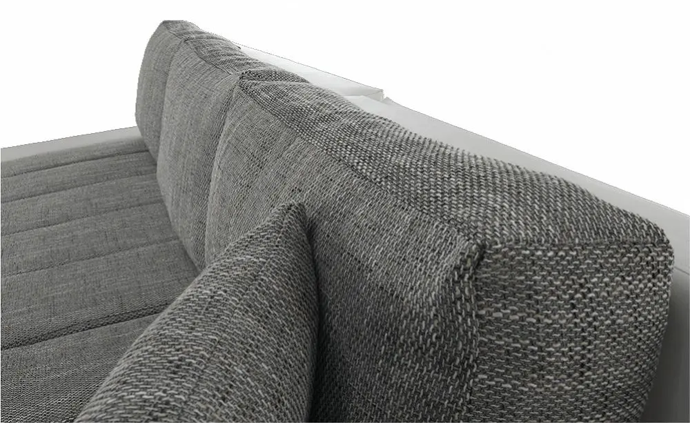 Canapea de colt extensibila Mobhaus Toniks (White/Gray)