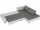 Canapea de colt extensibila Mobhaus Toniks (White/Gray)