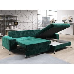 Canapea de colt extensibila Mobhaus Vasat Roh Right (Emerald) Thumb