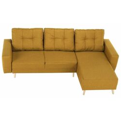 Canapea de colt extensibila Mobhaus Vincent (Mustard) Thumb