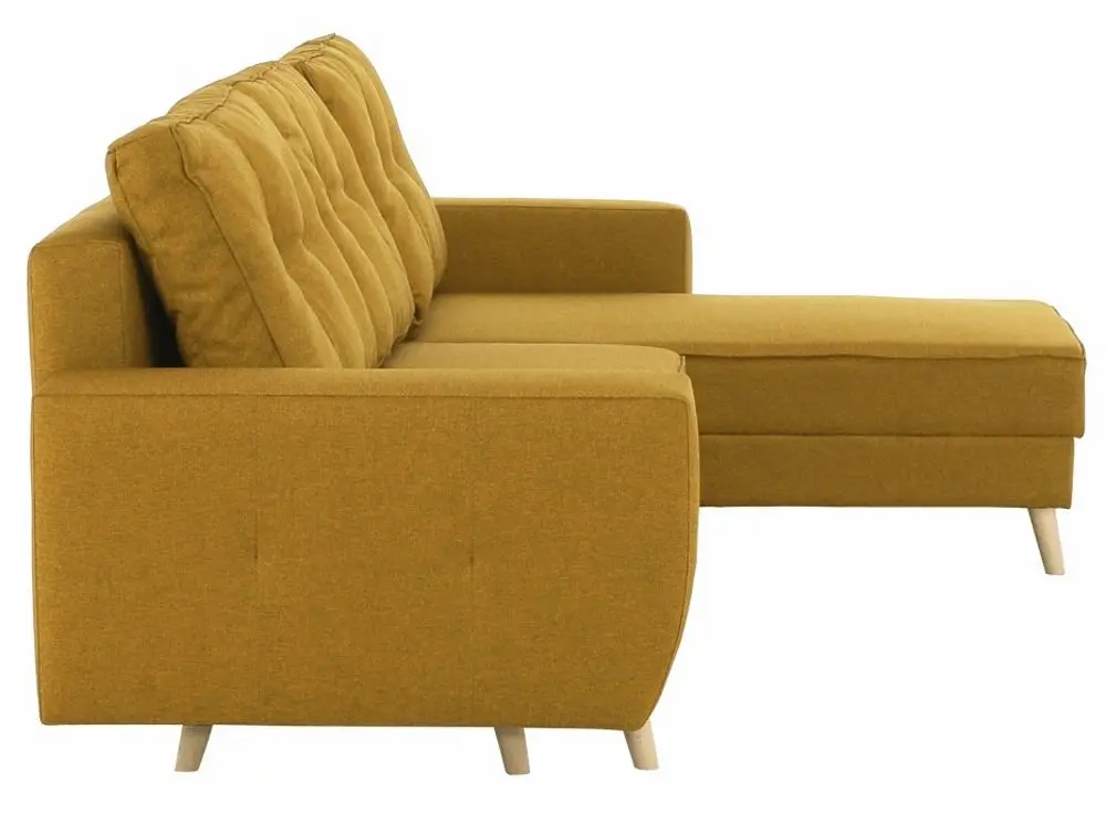 Canapea de colt extensibila Mobhaus Vincent (Mustard) - 3