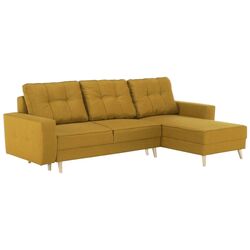 Canapea de colt extensibila Mobhaus Vincent (Mustard)