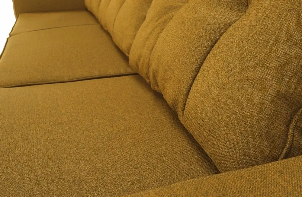 Canapea de colt extensibila Mobhaus Vincent (Mustard) - 5