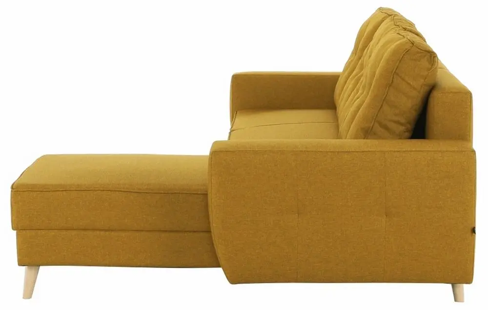 Canapea de colt extensibila Mobhaus Vincent (Mustard) - 6