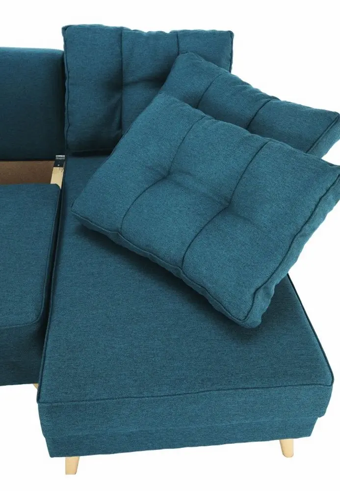 Canapea de colt extensibila Mobhaus Vincent (Turquoise) - 10
